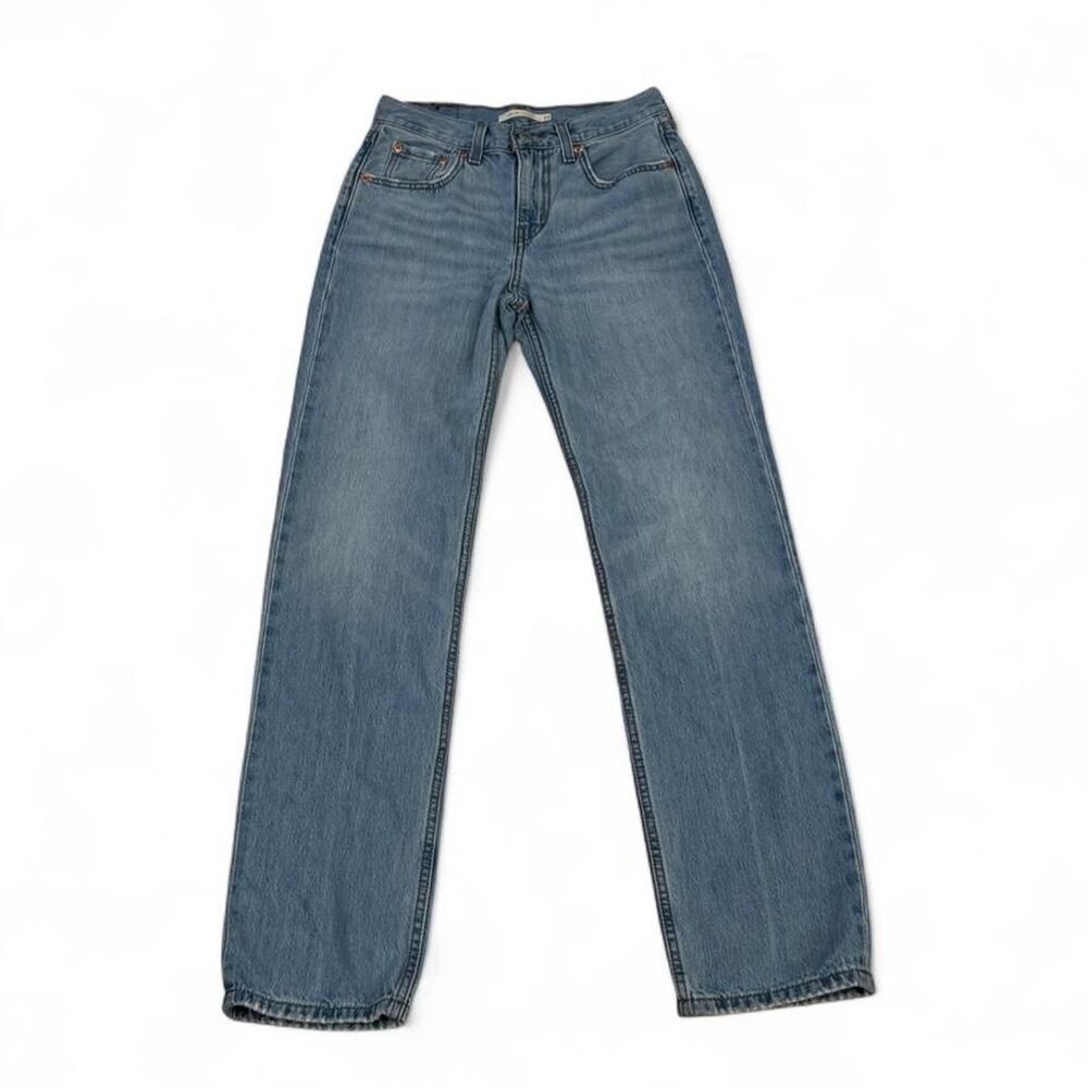 Levi’s Low Pro Straight Leg Jeans Size 24 Light/Med Wash Blue Denim
